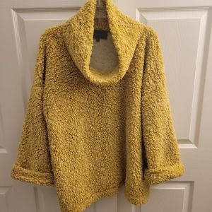 Sunday in Brooklyn by Anthropologie. Mustard teddy bear sweater. GORGEOUS!! XL